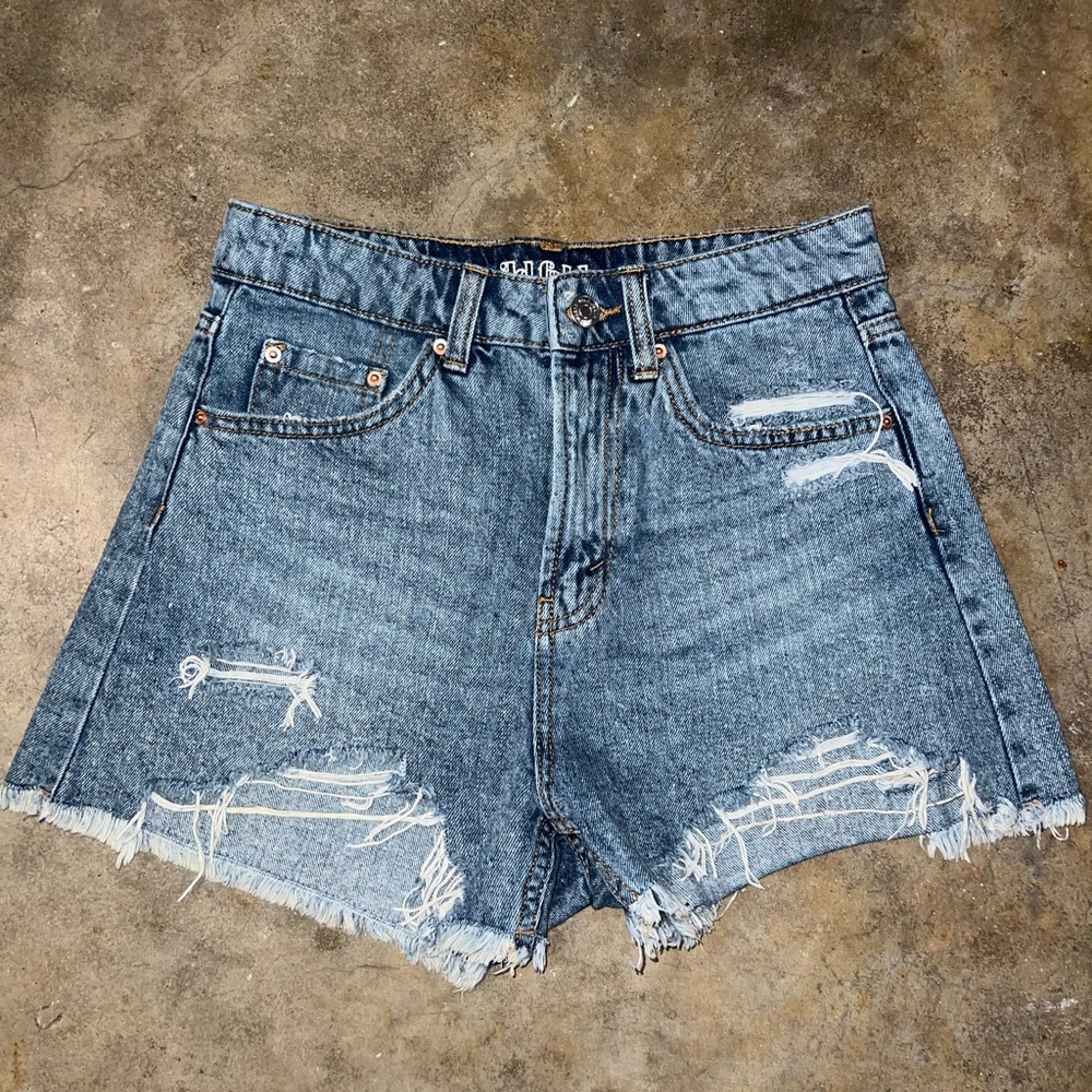 Wild Fable Blue Distressed Jean Shorts